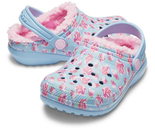 Kids Classic Fuzz-Lined Graphic Clog