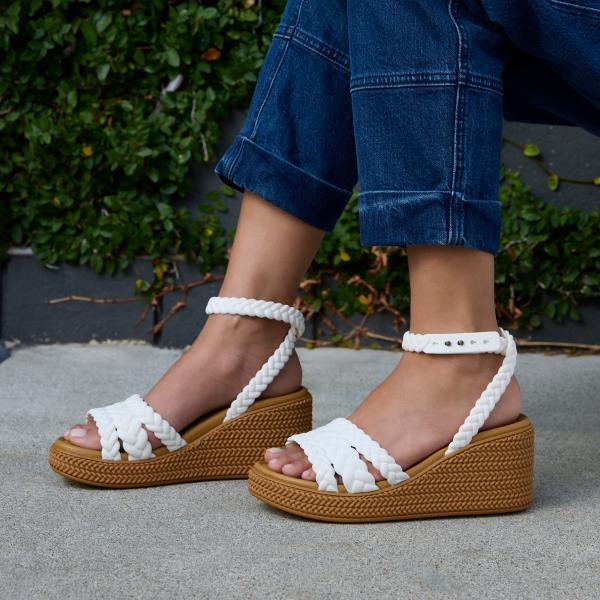 Brooklyn Woven Ankle Strap Wedge