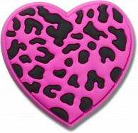 Purple Cheetah Print Heart